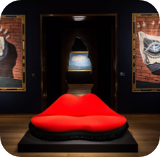 The Mae West Lips Sofa by Dalí
