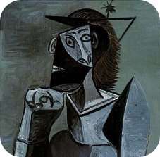Seated Woman 1945 by Picasso